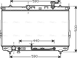 Ava Quality Cooling HYA2132 - Радиатор, охлаждение двигателя autospares.lv