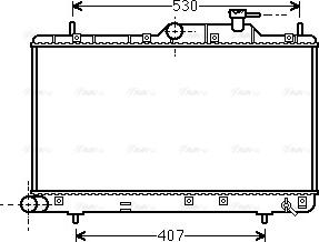 Ava Quality Cooling HYA2307 - Радиатор, охлаждение двигателя autospares.lv