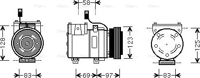 Ava Quality Cooling HYAK198 - Компрессор кондиционера autospares.lv