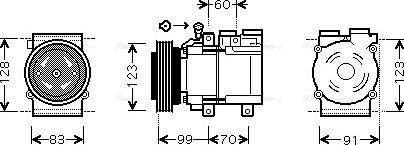 Ava Quality Cooling HYAK138 - Компрессор кондиционера autospares.lv