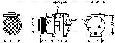 Ava Quality Cooling HYAK239 - Компрессор кондиционера autospares.lv