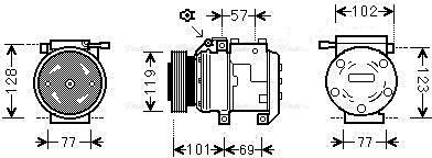 Ava Quality Cooling HYAK222 - Компрессор кондиционера autospares.lv