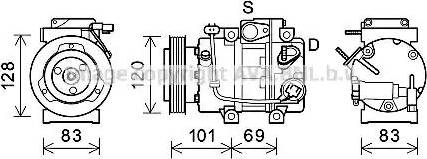 Ava Quality Cooling HYK439 - Компрессор кондиционера autospares.lv