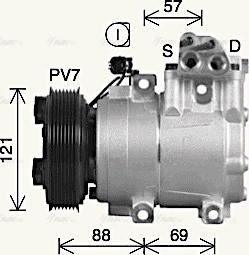 Ava Quality Cooling HYK593 - Компрессор кондиционера autospares.lv