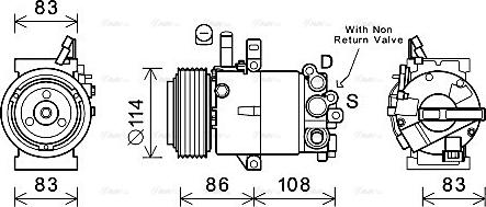 Ava Quality Cooling HYK395 - Компрессор кондиционера autospares.lv