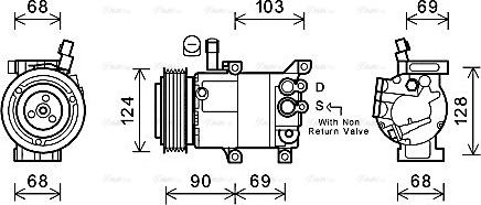 Ava Quality Cooling HYK382 - Компрессор кондиционера autospares.lv