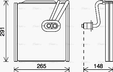 Ava Quality Cooling HYV444 - Испаритель, кондиционер autospares.lv