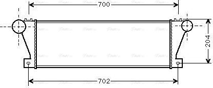 Ava Quality Cooling IV 4021 - Интеркулер, теплообменник турбины autospares.lv