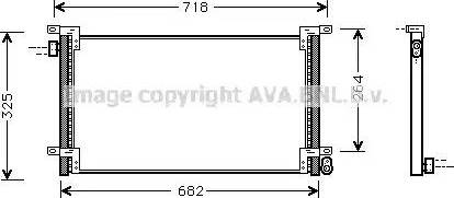 Ava Quality Cooling IV 5044 - Конденсатор кондиционера autospares.lv