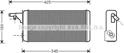 Ava Quality Cooling IV 6019 - Теплообменник, отопление салона autospares.lv