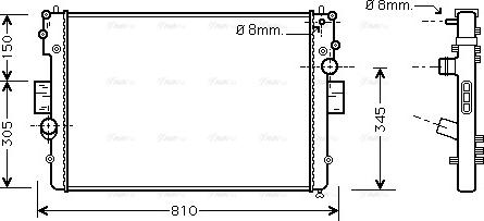 Ava Quality Cooling IVA2057 - Радиатор, охлаждение двигателя autospares.lv