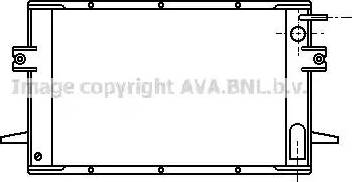 Ava Quality Cooling IV 2028 - Радиатор, охлаждение двигателя autospares.lv