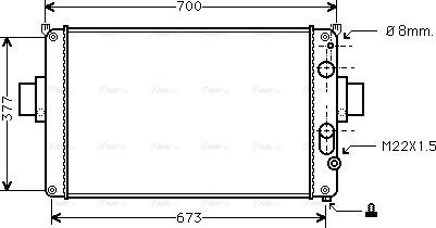 Ava Quality Cooling IV 2022 - Радиатор, охлаждение двигателя autospares.lv