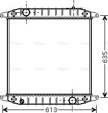 Ava Quality Cooling IV 2078 - Радиатор, охлаждение двигателя autospares.lv