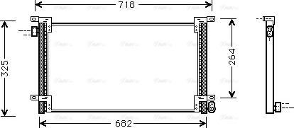 Ava Quality Cooling IVA5044 - Конденсатор кондиционера autospares.lv