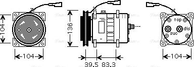 Ava Quality Cooling IVAK093 - Компрессор кондиционера autospares.lv