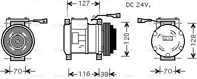 Ava Quality Cooling IVAK073 - Компрессор кондиционера autospares.lv