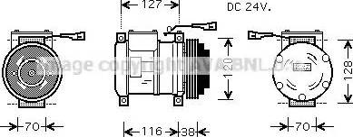 Ava Quality Cooling IV K073 - Компрессор кондиционера autospares.lv