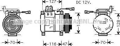 Ava Quality Cooling IV K077 - Компрессор кондиционера autospares.lv