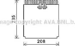 Ava Quality Cooling IVV133 - Испаритель, кондиционер autospares.lv