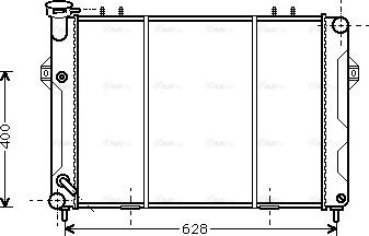 Ava Quality Cooling JE 2008 - Радиатор, охлаждение двигателя autospares.lv