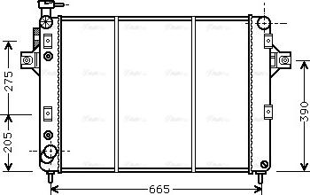 Ava Quality Cooling JE 2017 - Радиатор, охлаждение двигателя autospares.lv