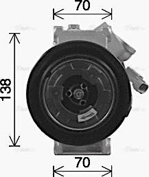 Ava Quality Cooling JEAK086 - Компрессор кондиционера autospares.lv