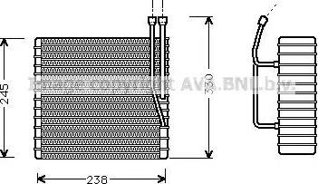 Ava Quality Cooling JE V012 - Испаритель, кондиционер autospares.lv