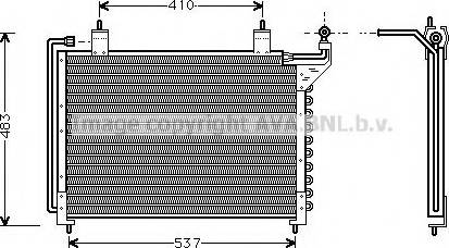 Ava Quality Cooling JR 5013 - Конденсатор кондиционера autospares.lv