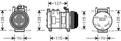 Ava Quality Cooling JR K031 - Компрессор кондиционера autospares.lv