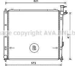 Ava Quality Cooling KA2272 - Радиатор, охлаждение двигателя autospares.lv