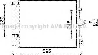 Ava Quality Cooling KAA5150 - Конденсатор кондиционера autospares.lv