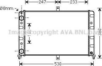 Ava Quality Cooling LA2023 - Радиатор, охлаждение двигателя autospares.lv