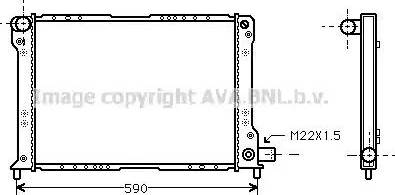 Ava Quality Cooling LC 2012 - Радиатор, охлаждение двигателя autospares.lv