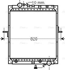 Ava Quality Cooling ME 2103 - Радиатор, охлаждение двигателя autospares.lv