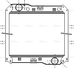 Ava Quality Cooling ME 2240 - Радиатор, охлаждение двигателя autospares.lv