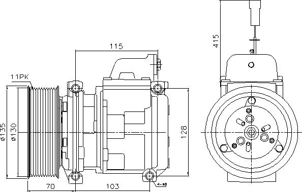 Ava Quality Cooling MEAK356 - Компрессор кондиционера autospares.lv