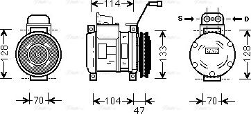 Ava Quality Cooling ME K189 - Компрессор кондиционера autospares.lv