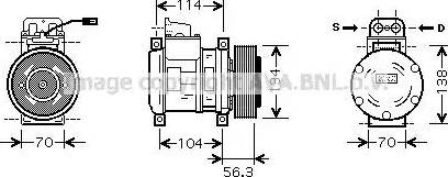 Ava Quality Cooling ME K227 - Компрессор кондиционера autospares.lv