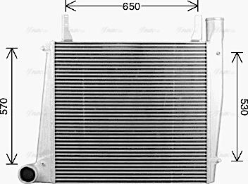 Ava Quality Cooling MN4135 - Интеркулер, теплообменник турбины autospares.lv