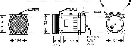Ava Quality Cooling MN K048 - Компрессор кондиционера autospares.lv