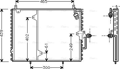 Ava Quality Cooling MS 5160 - Конденсатор кондиционера autospares.lv