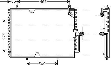 Ava Quality Cooling MS 5170 - Конденсатор кондиционера autospares.lv