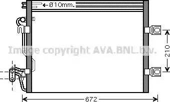 Ava Quality Cooling MS 5392 - Конденсатор кондиционера autospares.lv