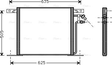 Ava Quality Cooling MS 5220 - Конденсатор кондиционера autospares.lv