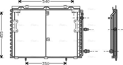 Ava Quality Cooling MS 5221 - Конденсатор кондиционера autospares.lv