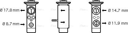 Ava Quality Cooling MS 1093 - Расширительный клапан, кондиционер autospares.lv