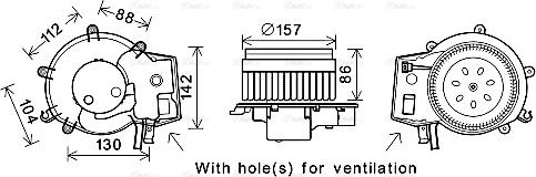 Ava Quality Cooling MS8643 - Вентилятор салона autospares.lv