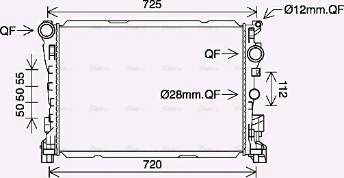 Ava Quality Cooling MS2691 - Радиатор, охлаждение двигателя autospares.lv