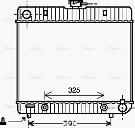 Ava Quality Cooling MS 2043 - Радиатор, охлаждение двигателя autospares.lv